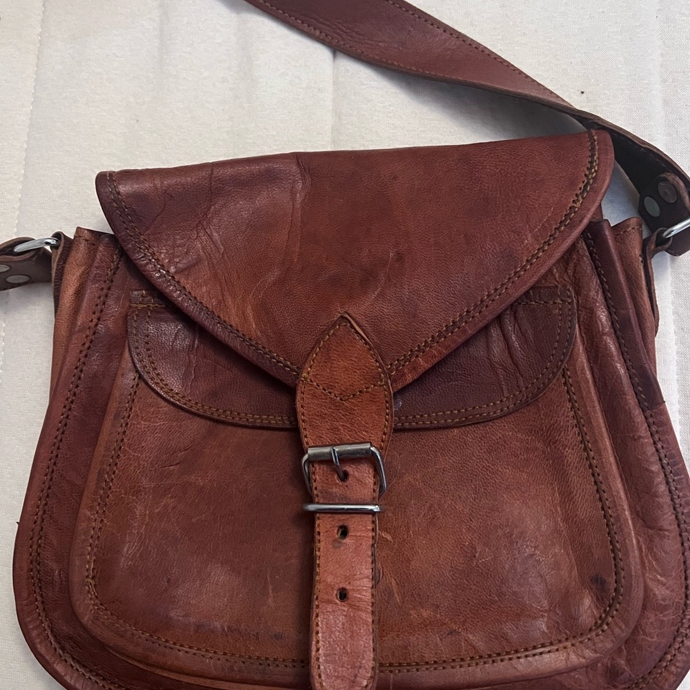 Vintage handmade Leather Women's Bag